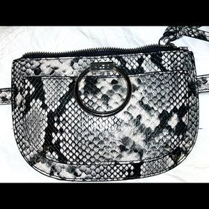 ALDO mini bag, snake print fanny/crossbody